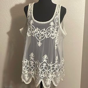 Ivory blouse - embroider